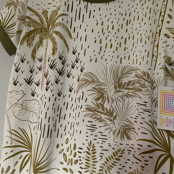 NWT Tropical Palms and Leaves Top LuLaRoe - Picture 3 of 5